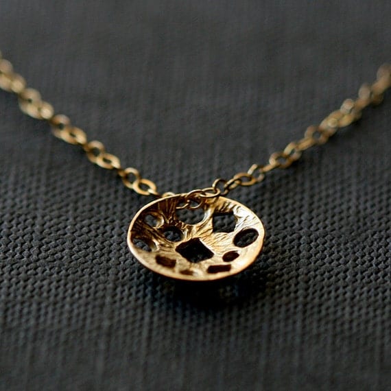 apollo - modern gold pendant necklace by elephantine