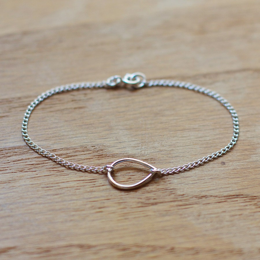 the year of wonder - silver teardrop bracelet by elephantine