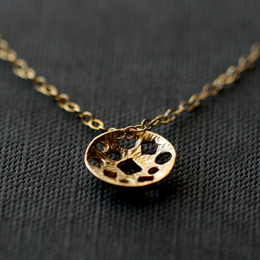 apollo - modern gold pendant necklace by elephantine