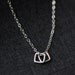 conmigo - silver geometric necklace by elephantine