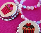 Cupcake Teen Child Birthday Party Favor Bracelet 6pk