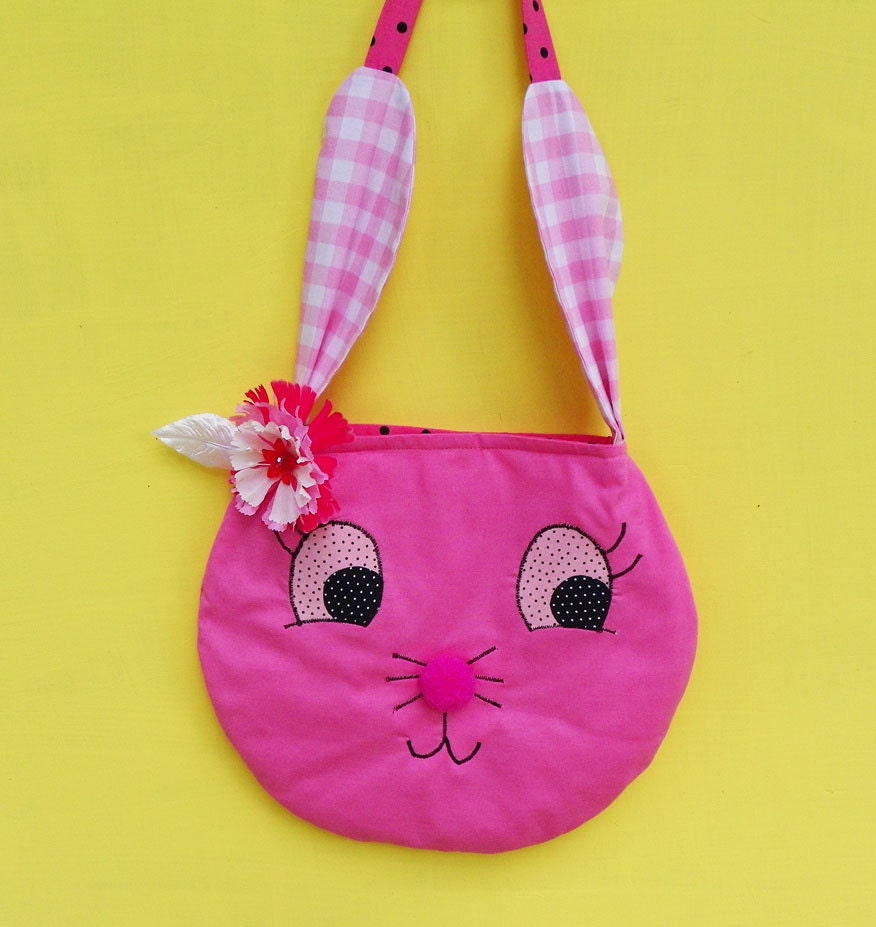 Pink Funny Bunny Purse