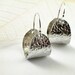 Floral Hoop earrings Sterling silver Spring fashion