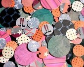 50% off Halloween Paper garland - circle garland - black, grey, orange banner Il_170x135