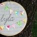 Personalized Embroidery Hoop Art