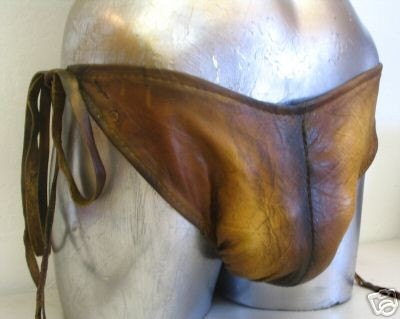 Speedo Style Swimsuit Banana Hammock in Distressed Deerskin