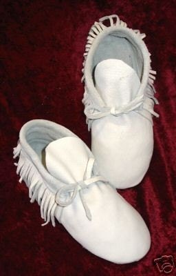 Artisan Made Leather Moccasin Traditional Native American Style with Fringe Custom Shoes Handmade by Debbie Leather