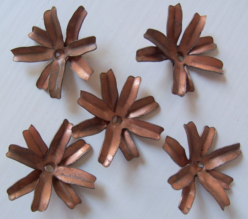Vintage Metal Flower Findings