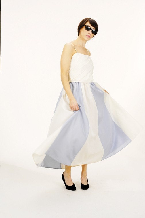 Vintage 1960s ROBINS EGG Blue Wedding Dress XS/S
