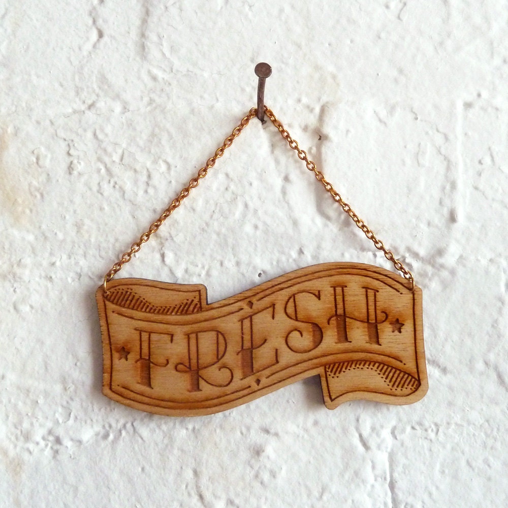 Medium Reversible Fresh / Wack wood banner