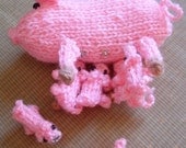 Sow with Piglets - pattern (PDF) knit