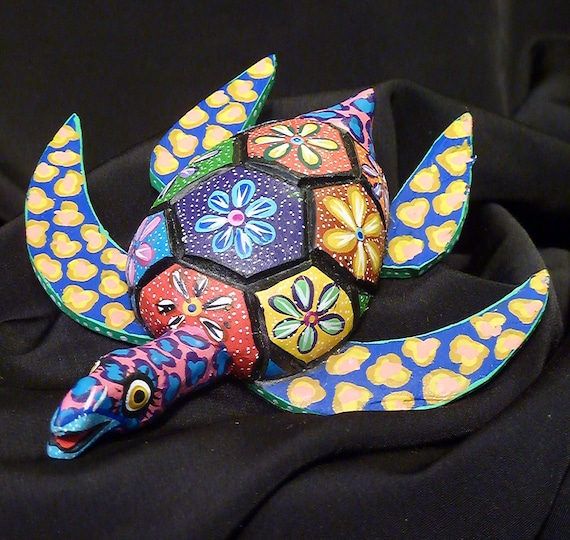 Turtle Tortoise Oaxacan Woodcarvings From Fuentes By Zenyfuentes 8868