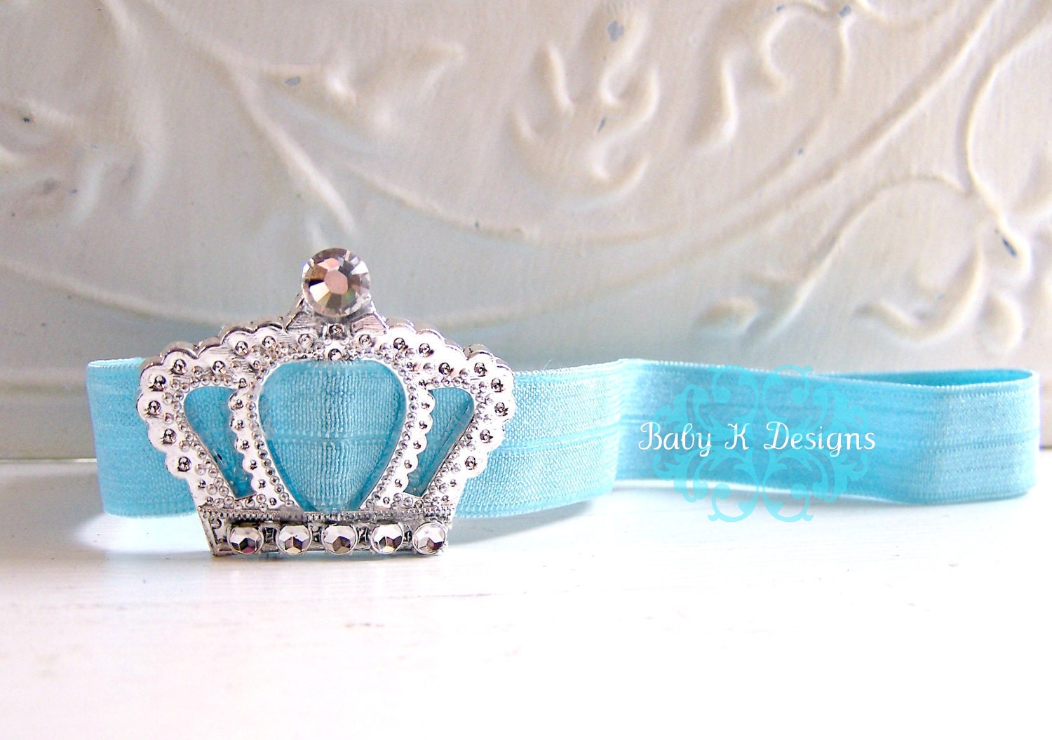 TWO Baby Girl Headband / Newborn Headband / Baby Headbands / Perfect Princess Crown Tiara Headband / Baby Girl Headbands U Pick 2