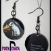 1 inch RCA logo earrings