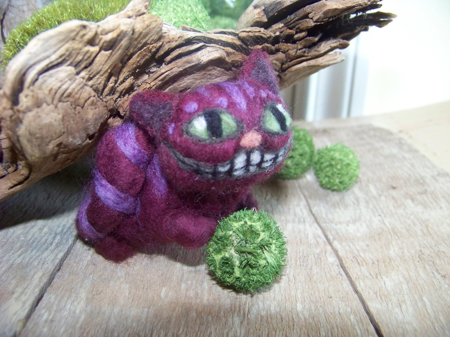 Needle Felted Cheshire Cat