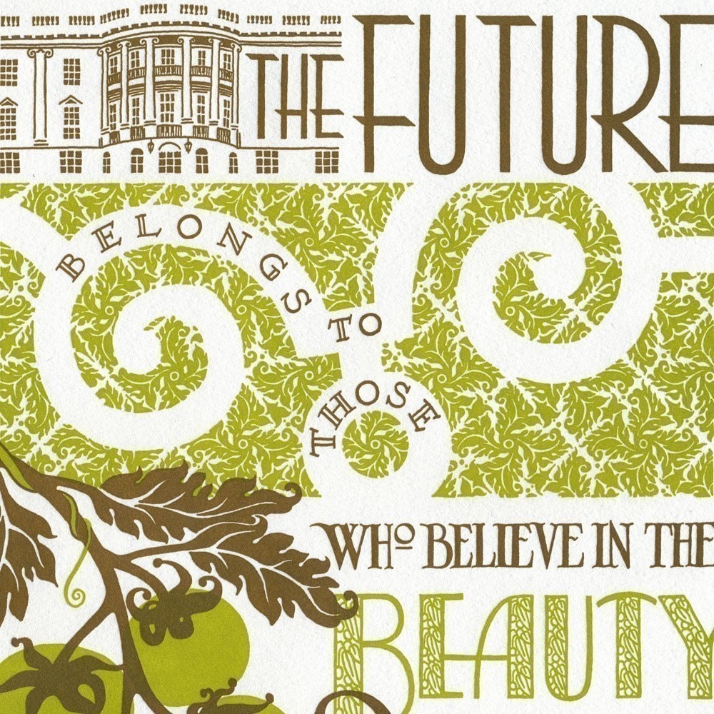 VICTORY GARDEN oversized postcard