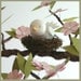Pink Spring Blossom Tree Limb- Baby Mobile- Nursery Mobile- Baby Bird- Light Pink