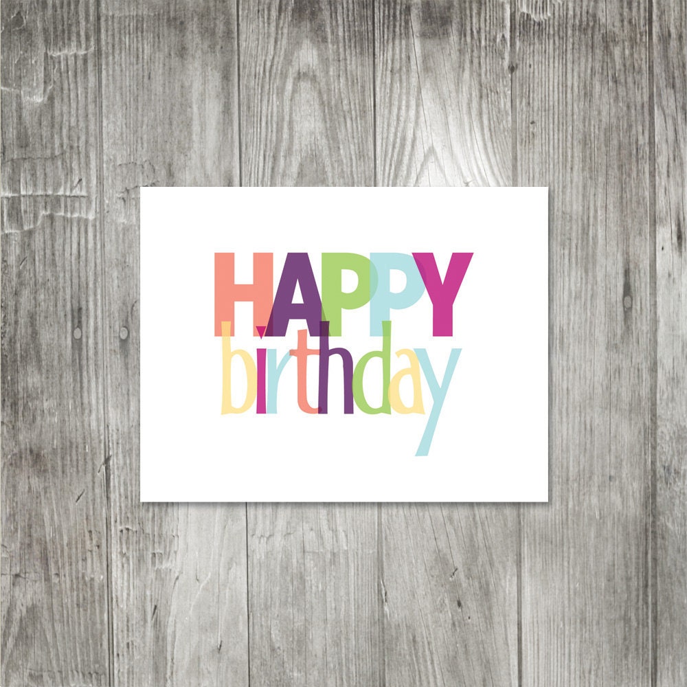 Rainbow Birthday Greeting