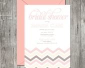 Chevron Bridal Shower Invitation