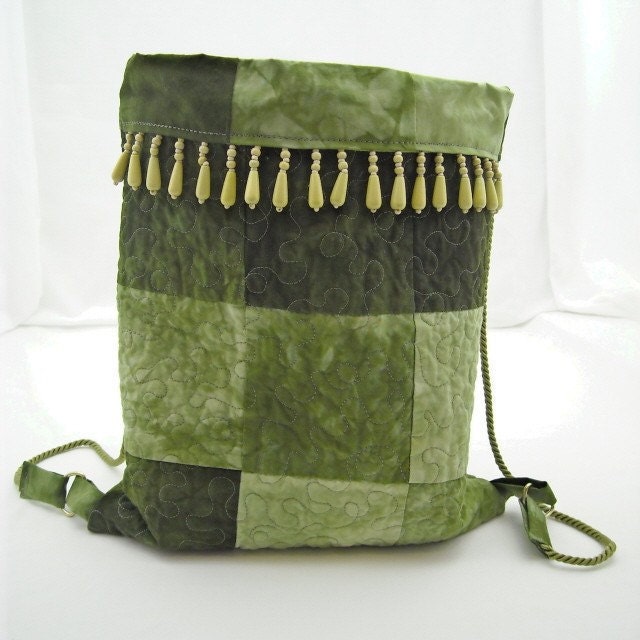 Elaina Organic Bamboo Hand Dyed Quilted Bag - kimbuktu