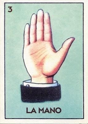 Old School Tattoo Art Print Loteria LA MANO & El CORAZON 5 x 7 Set