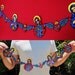 Day of the Dead VIRGIN MARY Paper GARLAND w/ Sacred Hearts
