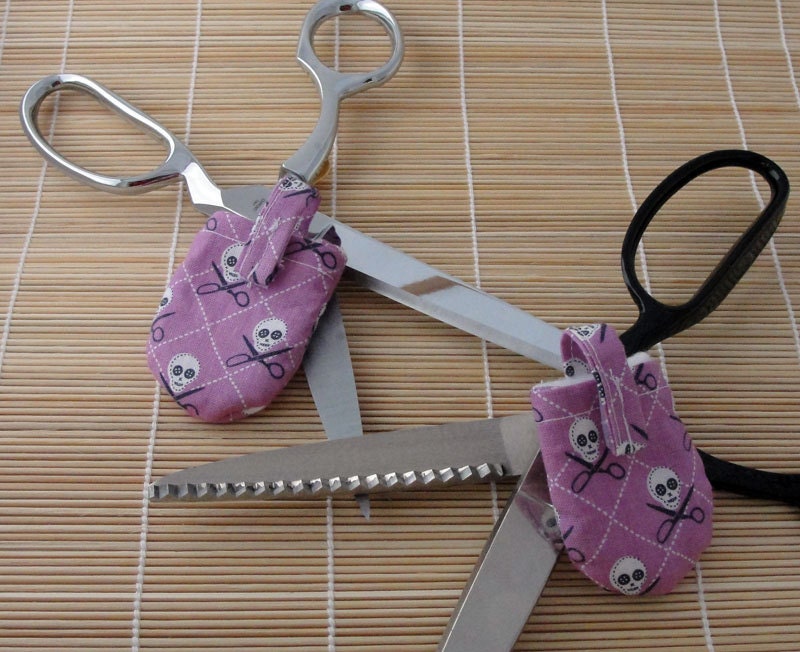 Scissor Crossbones HUSH PUPPY Dog Tag Covers