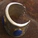 Lapis Lazuli Cuff with Gold Wash, Afghanistan- Kazakh