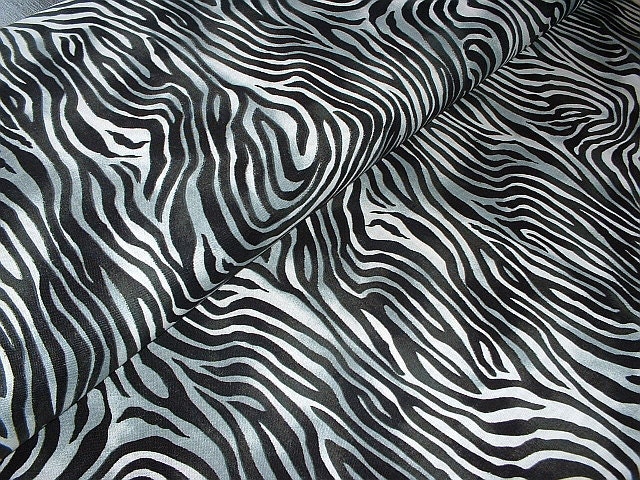 Jungle Time Black and White Quilting Zebra Fabrics Sewing Animal Print Wild Textiles Quilters