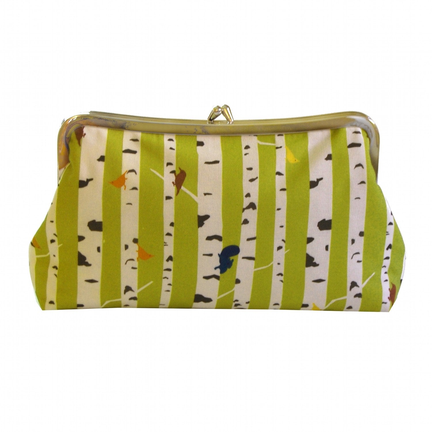 Autumn forest clutch purse