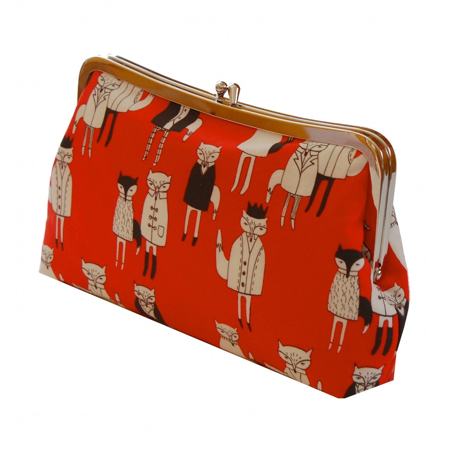 Dapper fox clutch purse