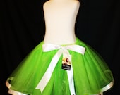 Lime Green ribbon tutu skirt