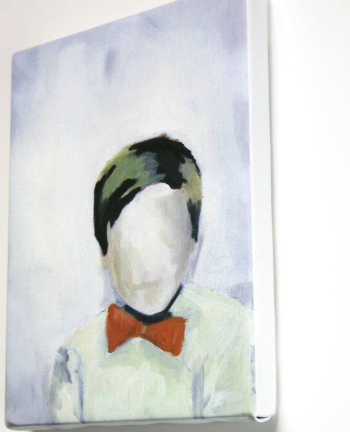Boy in the Orange Bowtie canvas print