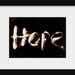 Inspirational Home Decor Print Black and White Photography Hope 5x7 Photogram Fine Art Photo Artistic Monochromatic Wall Decor Photograph