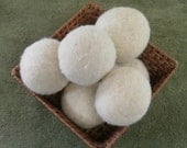 Natural Wool Dryer Balls -- Set of Seven