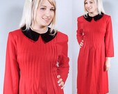 Wednesday Addams Meets Little Orphan Annie Babydoll Dress - Vintage - Size 6