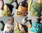 Masked Character Teapot 12 inches