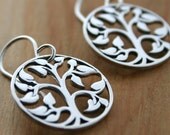 Sterling silver Tree of Life earrings