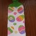 Easter Egg Hand Towel With Spring Green Crocheted Top-