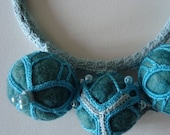 SALE - NECKLACE FF Crochet NC3 2010 Celestial Blue