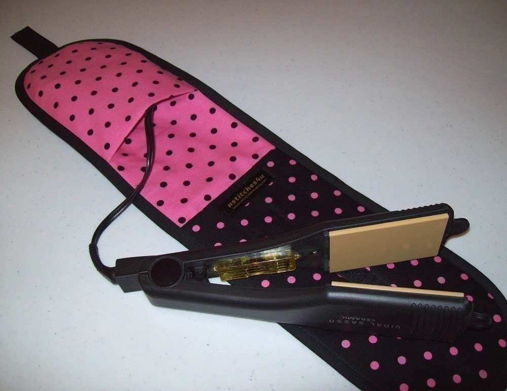 Curling Iron Case / Flat Iron Cover Insulated For by nstitches4u