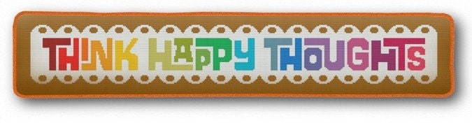 Think Happy Thoughts needlepoint kit