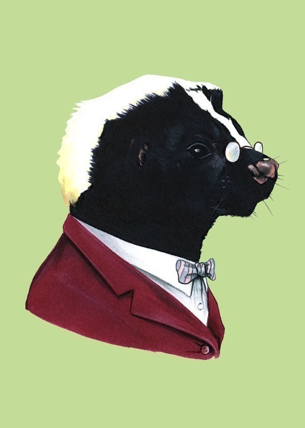 Mr. Skunk print 5x7