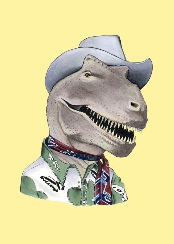 T-Rex Dinosaur print 8x10