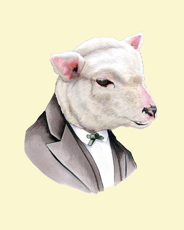 Lamb print 8x10