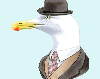 Seagull print 11x14