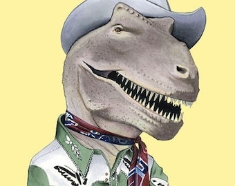 T-Rex Dinosaur print 8x10