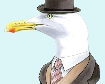 Seagull print 5x7