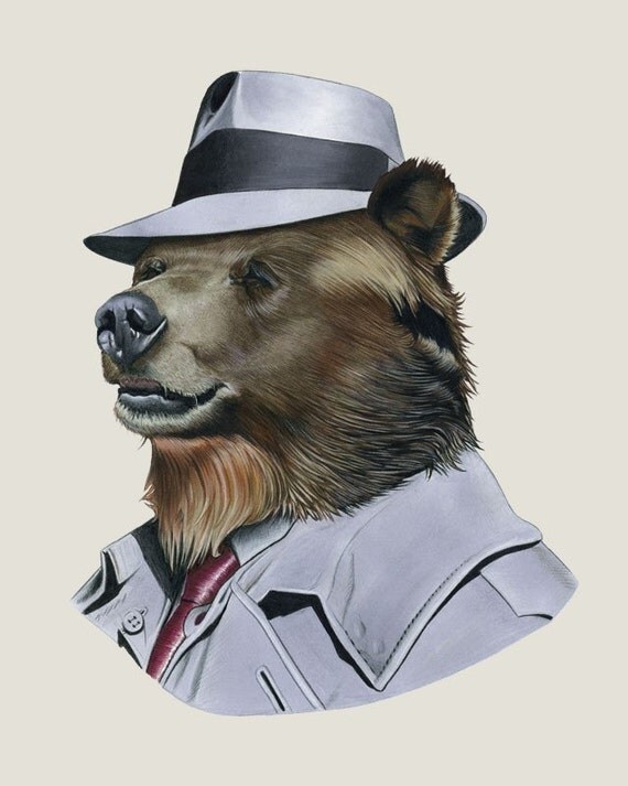 Grizzly Bear print 8x10