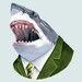 Great White Shark print 11x14